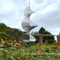 Silver Helix Wind Spinner Metal Garden Spinners